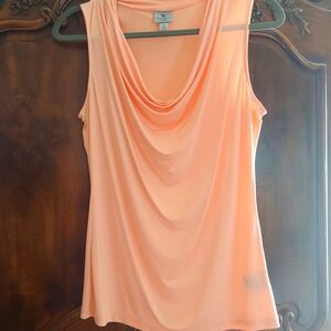 Women's Peach Sleeveless Top